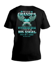 Angel Grandpa -Because Grandpa I Love V-Neck T-Shirt tile