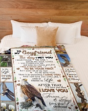 TO MY BOYFRIEND Large Fleece Blanket - 60" x 80" aos-coral-fleece-blanket-60x80-lifestyle-front-02