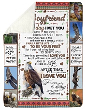 TO MY BOYFRIEND Large Sherpa Fleece Blanket - 60" x 80" thumbnail