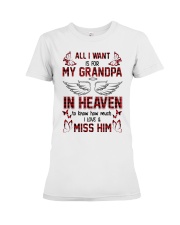 Angel - Grandpa - I Love And Miss Him Premium Fit Ladies Tee tile
