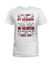 Angel - Grandpa - I Love And Miss Him Ladies T-Shirt tile