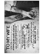Wife - Tattoo Hands - I Love You Not Because 16x24 Poster front
