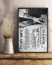 Wife - Tattoo Hands - I Love You Not Because 16x24 Poster lifestyle-poster-3