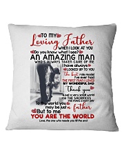 DAUGHTER TO DAD Square Pillowcase thumbnail
