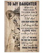 TO DAUGHTER - LIONESS - THE INSIDE 16x24 Poster front