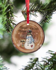 Grandma - Christmas - Personalized Circle Ornament Circle ornament - single (porcelain) aos-circle-ornament-single-porcelain-lifestyles-07