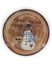 Grandma - Christmas - Personalized Circle Ornament Circle ornament - single (wood) thumbnail