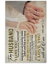 TO MY HUSBAND - HAND IN HAND - I LOVE YOU 16x24 Poster front