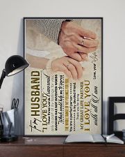 TO MY HUSBAND - HAND IN HAND - I LOVE YOU 16x24 Poster lifestyle-poster-2
