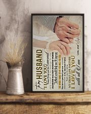 TO MY HUSBAND - HAND IN HAND - I LOVE YOU 16x24 Poster lifestyle-poster-3