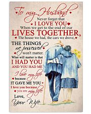 TO MY HUSBAND 16x24 Poster front