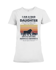 T-SHIRT - DAD - FUNNY - LION Premium Fit Ladies Tee tile