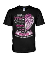 Grandma in heaven V-Neck T-Shirt tile