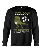 T-SHIRT - COFFEE - I DON'T CARE Crewneck Sweatshirt tile