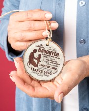 Christmas - To My Daughter - Today Is A good Day Circle ornament - single (porcelain) aos-circle-ornament-single-porcelain-lifestyles-01