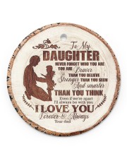 Christmas - To My Daughter - Today Is A good Day Circle ornament - single (porcelain) front