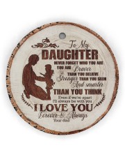 Christmas - To My Daughter - Today Is A good Day Circle Ornament (Wood tile