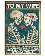 To Wife - Till The End Of Lives - God Blessed 16x24 Poster front