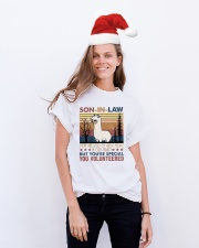 SON-IN-LAW - ALPACA - VINTAGE - YOU VOUNTEERED Classic T-Shirt lifestyle-holiday-crewneck-front-1