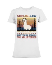 SON-IN-LAW - ALPACA - VINTAGE - YOU VOUNTEERED Premium Fit Ladies Tee tile