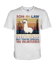 SON-IN-LAW - ALPACA - VINTAGE - YOU VOUNTEERED V-Neck T-Shirt tile