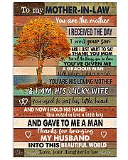 TO MY MOTHER-IN-LAW - TREE 16x24 Poster front