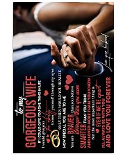 TO MY WIFE - HAND IN HAND - I LOVE YOU FOREVER 16x24 Poster front