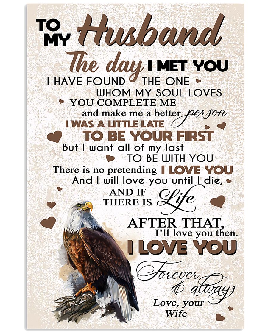 TO MY HUSBAND 16x24 Poster