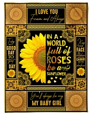 To My Daughter - Keep Your Face To The Sunshine Small Fleece Blanket - 30" x 40" front