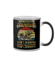 Grandpa to Grandson - The Legend And The Legacy Color Changing Mug tile