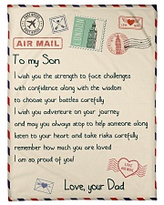 Gift For Son - Fleece Blanket Small Fleece Blanket - 30" x 40" front