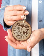 Dad to Daughter Christmas - Wherever Your Journey Circle ornament - single (porcelain) aos-circle-ornament-single-porcelain-lifestyles-01