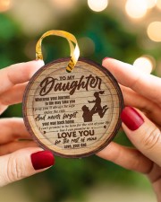 Dad to Daughter Christmas - Wherever Your Journey Circle ornament - single (porcelain) aos-circle-ornament-single-porcelain-lifestyles-08