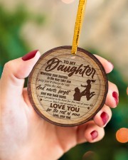 Dad to Daughter Christmas - Wherever Your Journey Circle ornament - single (porcelain) aos-circle-ornament-single-porcelain-lifestyles-09