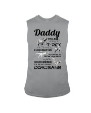 DAD - BLACK LETTERS IN GREY - FAVORITE DINOSAUR Sleeveless Tee tile