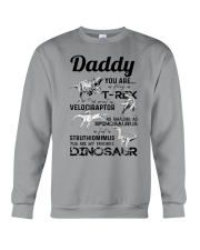 DAD - BLACK LETTERS IN GREY - FAVORITE DINOSAUR Crewneck Sweatshirt tile