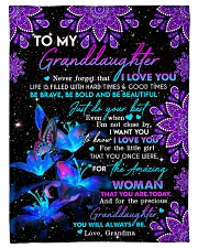 To Granddaughter - Be Bold And Be Beautiful Small Fleece Blanket - 30" x 40" front