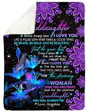 To Granddaughter - Be Bold And Be Beautiful Sherpa Fleece Blanket tile