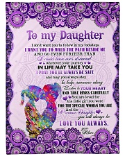 To Daughter - I Don't Want You To Follow Large Fleece Blanket - 60" x 80" front
