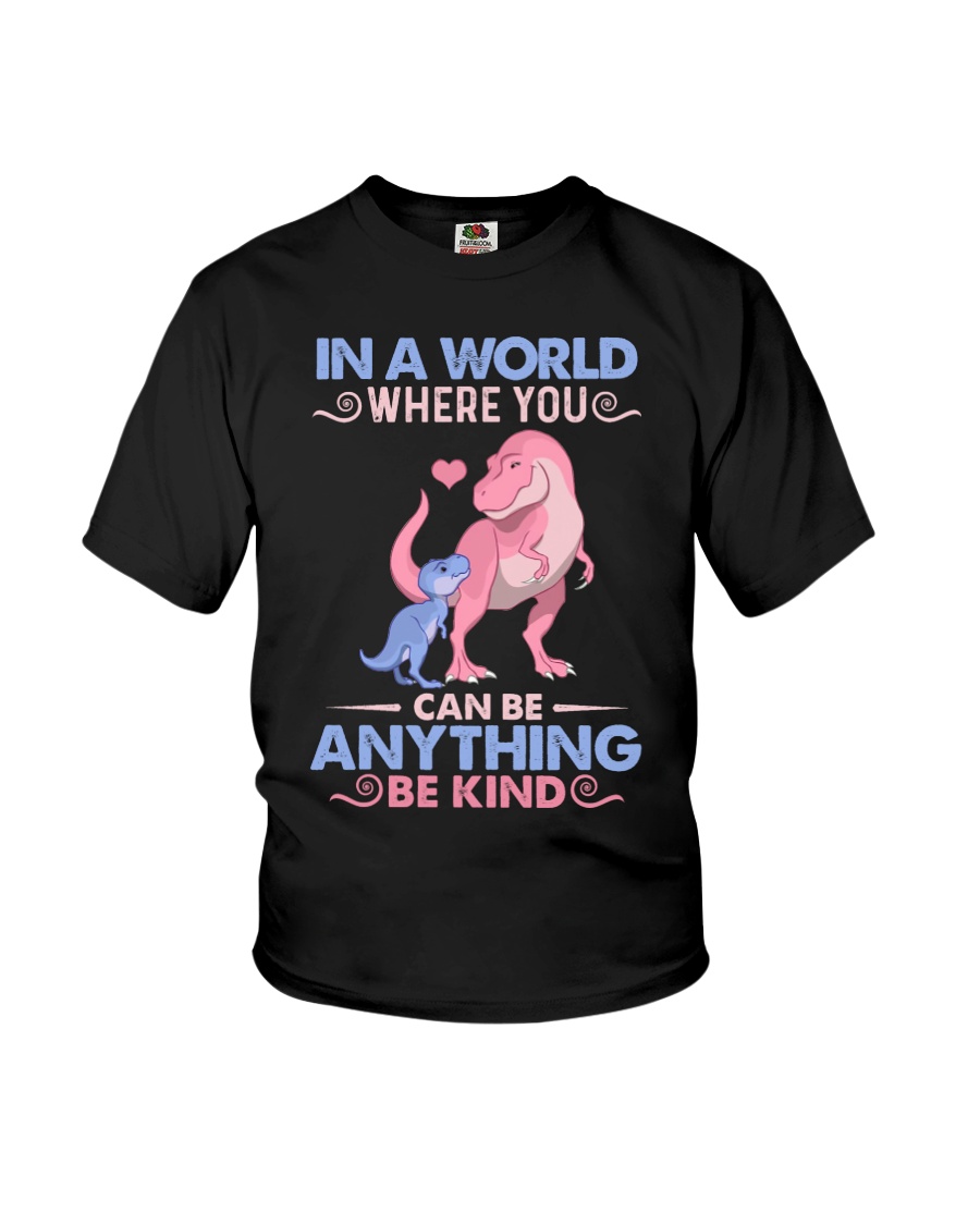 GRANDMA TO GRANDKIDS - IN A WORLD - BE KIND Youth T-Shirt