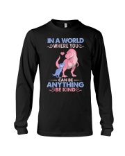 GRANDMA TO GRANDKIDS - IN A WORLD - BE KIND Long Sleeve Tee thumbnail