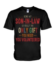 BEING MY SON-IN-LAW - THE ONLY GIFT YOU NEED V-Neck T-Shirt thumbnail