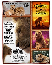 To My Daughter - Lion - Never Forget Who You Are Small Fleece Blanket - 30" x 40" front