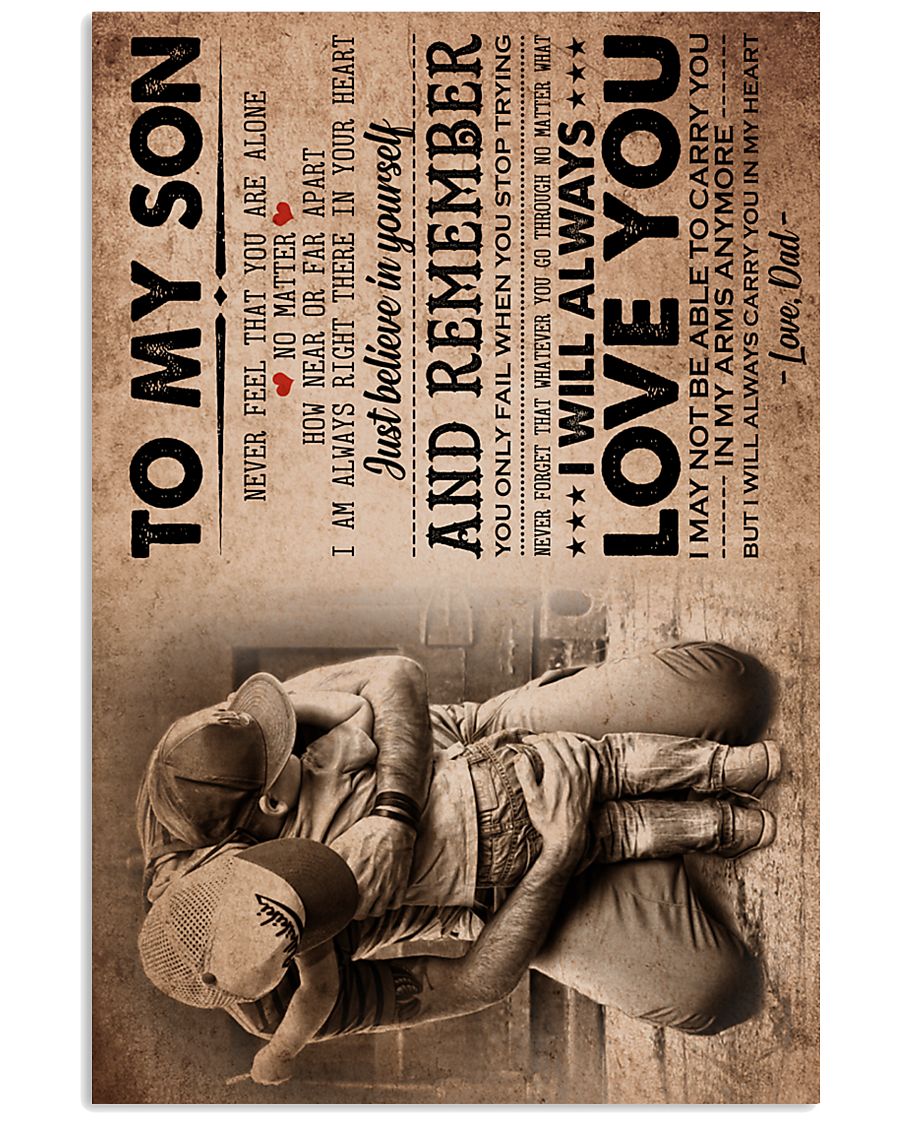 DAD TO SON 16x24 Poster