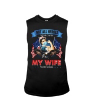 T-SHIRT - MY WIFE WEARS SCRUBS - NURSE Sleeveless Tee thumbnail