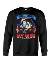 T-SHIRT - MY WIFE WEARS SCRUBS - NURSE Crewneck Sweatshirt thumbnail