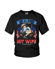 T-SHIRT - MY WIFE WEARS SCRUBS - NURSE Youth T-Shirt thumbnail