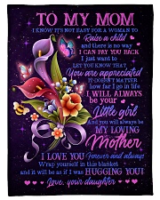 To My Mom - Fleece Blanket Fleece Blanket tile