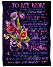 To My Mom - Fleece Blanket Large Fleece Blanket - 60" x 80" front
