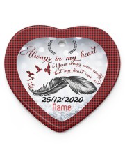 Angel Grandparent - Always In My Heart Heart ornament - single (porcelain) front